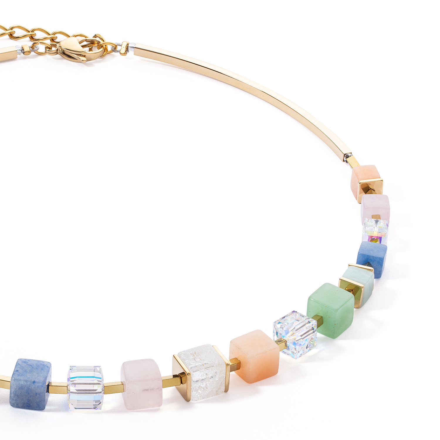 Collier Precious Statement Cubes multicolore-gentle