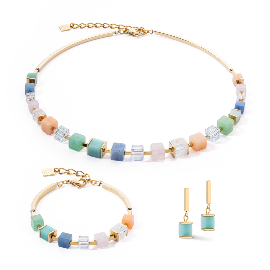 Collier Precious Statement Cubes multicolore-gentle