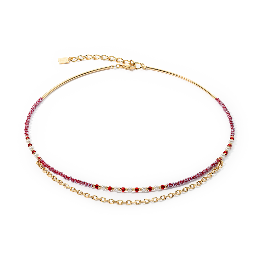 Collier Twinkle Princess or-rouge