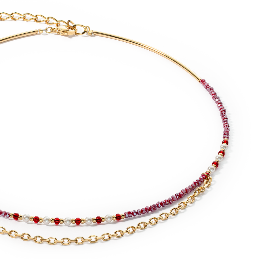 Collier Twinkle Princess or-rouge
