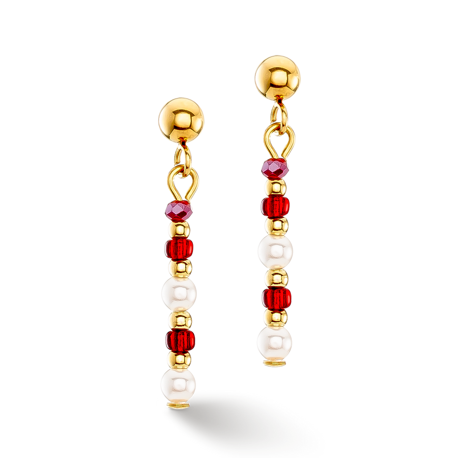 Boucles d'oreilles Twinkle Princess or-rouge