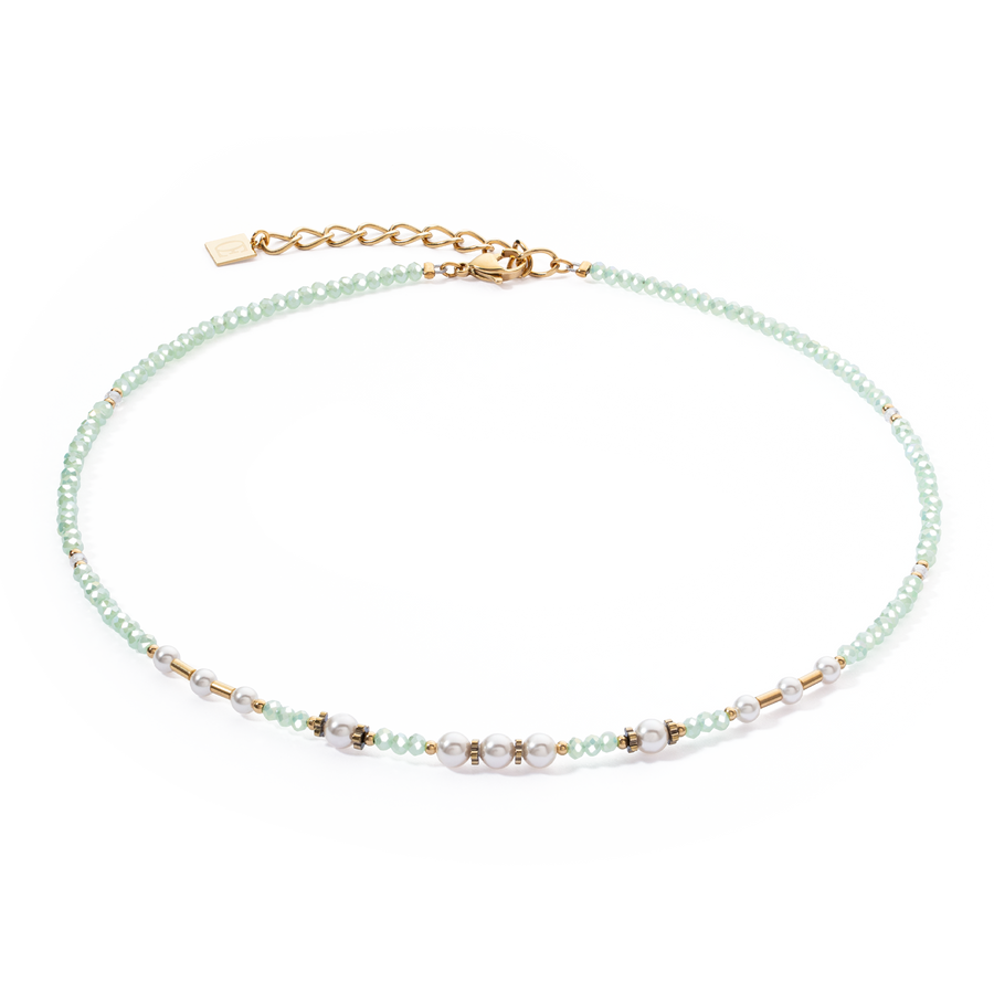 Collier Little Twinkle Pearl Mix vert clair