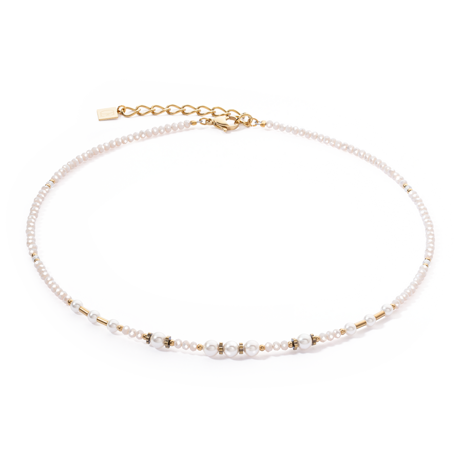 Collier Little Twinkle Pearl Mix blanc