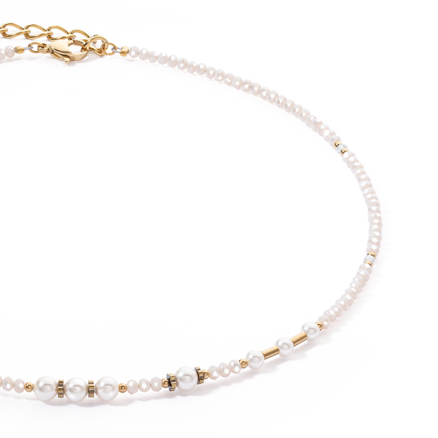Collier Little Twinkle Pearl Mix blanc