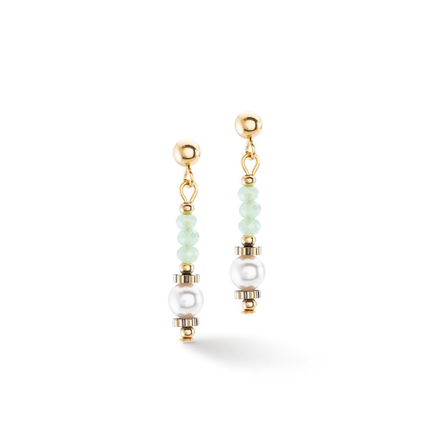Boucles d'oreilles Little Twinkle Pearl Mix vert clair