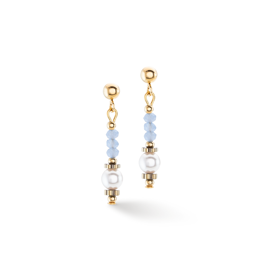 Boucles d'oreilles Little Twinkle Pearl Mix bleu clair