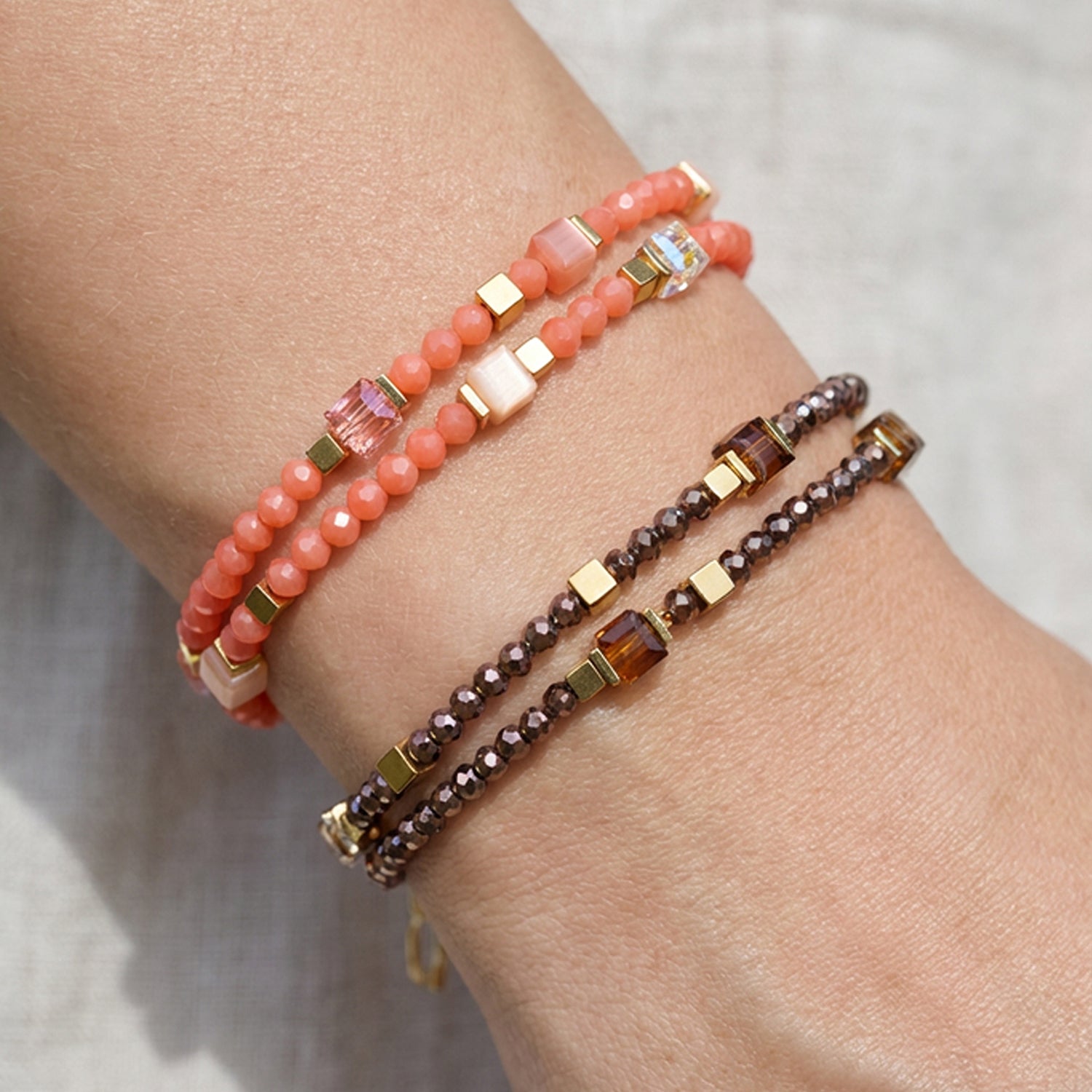 Joyful Colours Flex Bracelet or-orange