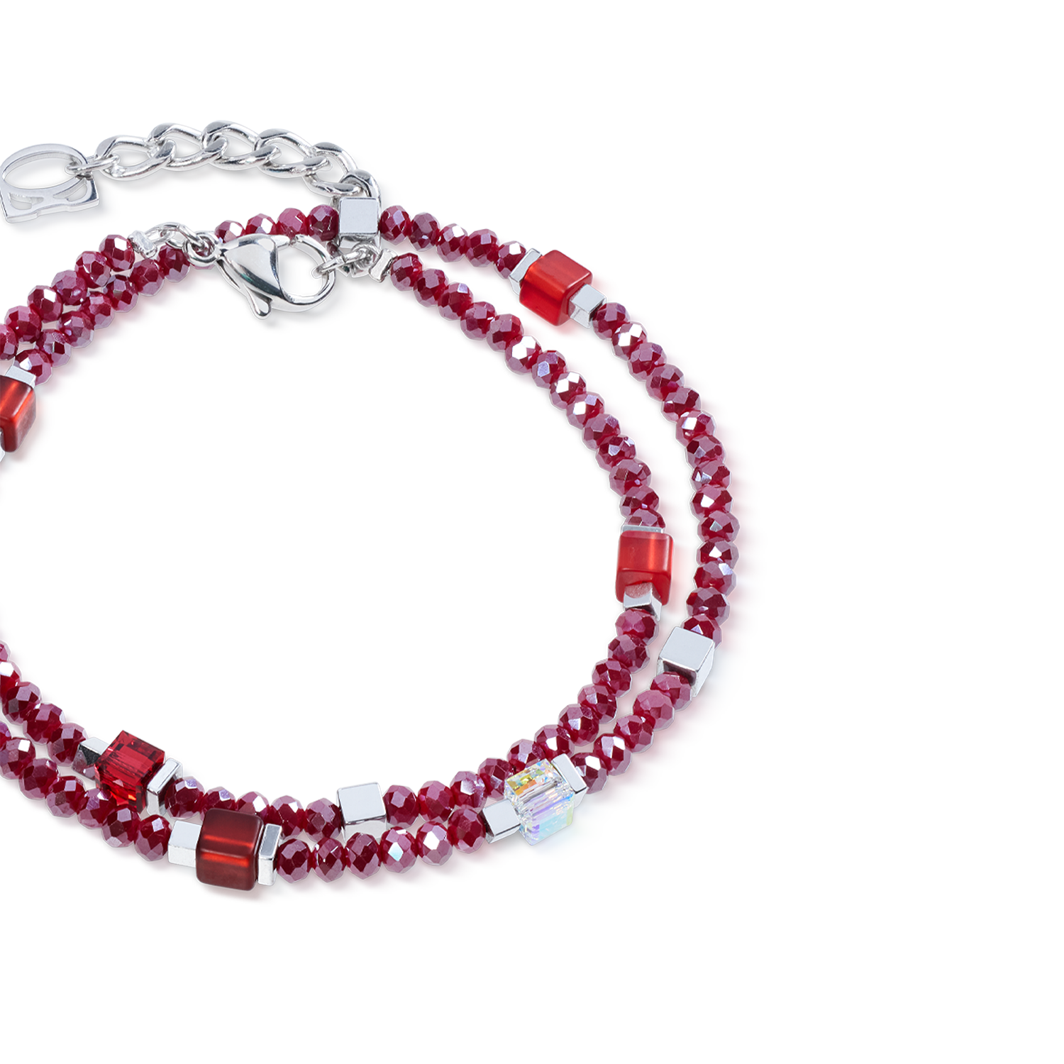 Joyful Colours Flex Bracelet argent-rouge