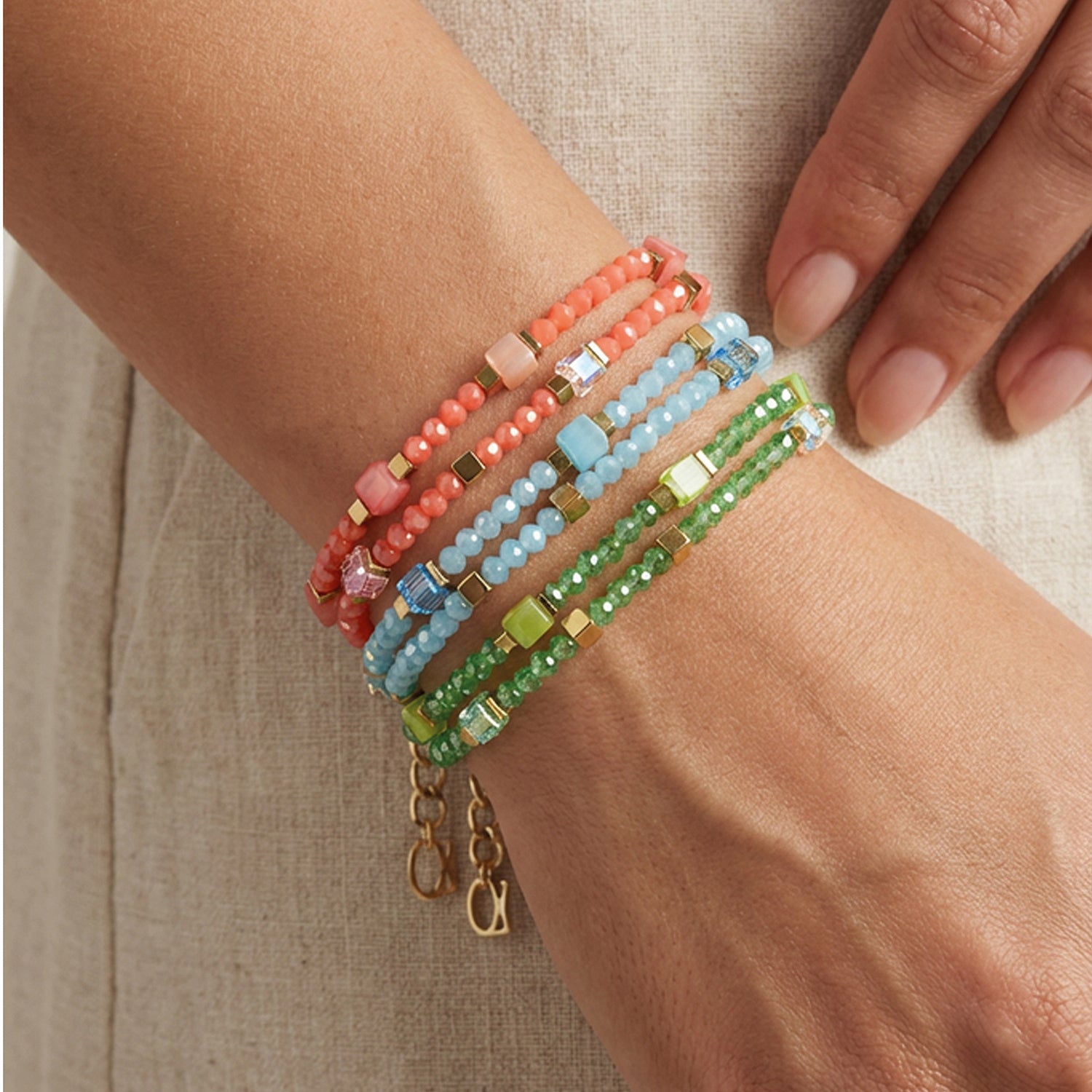 Joyful Colours Flex Bracelet or-vert