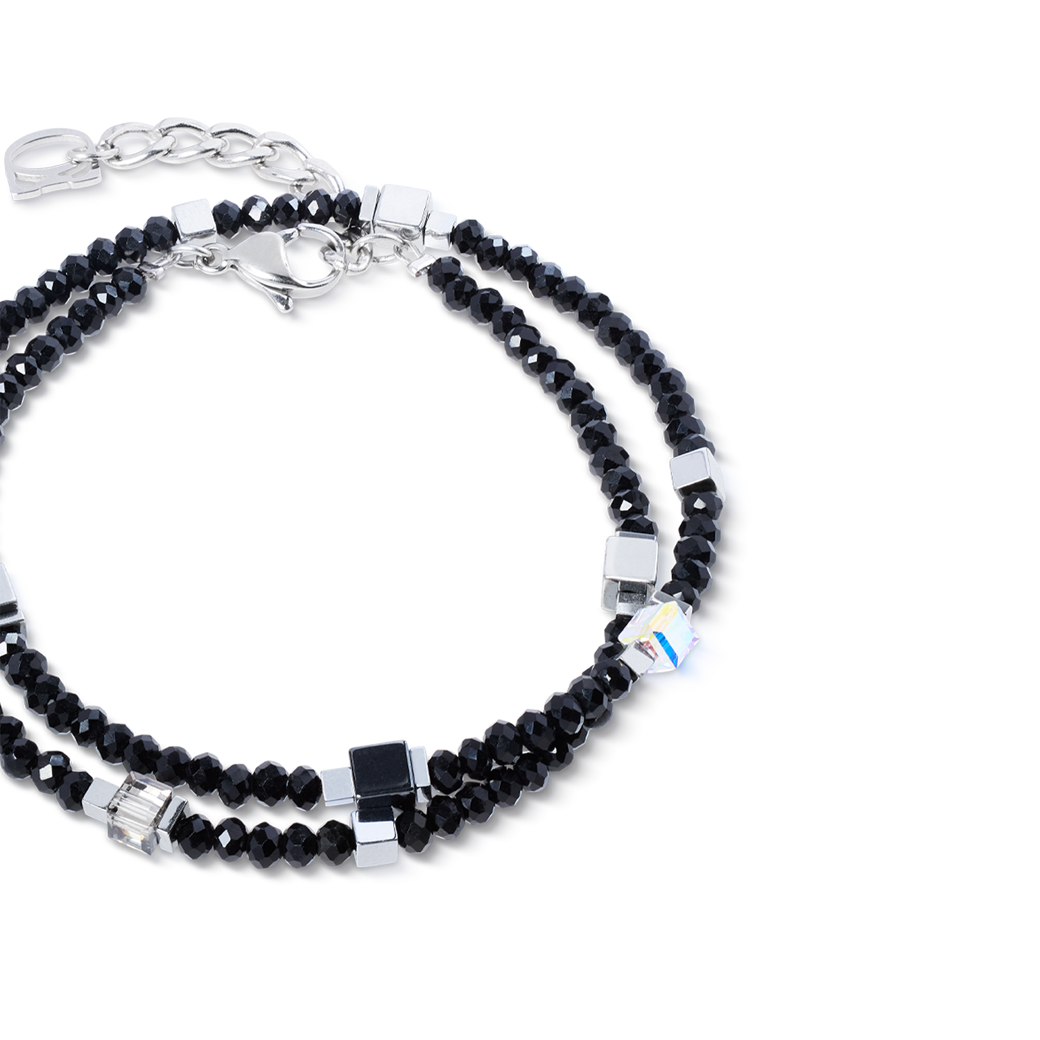 Joyful Colours Flex bracelet argent-noir