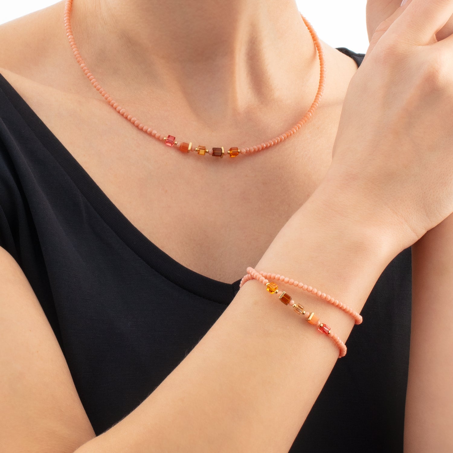 Joyful Colours Update Collier or-orange