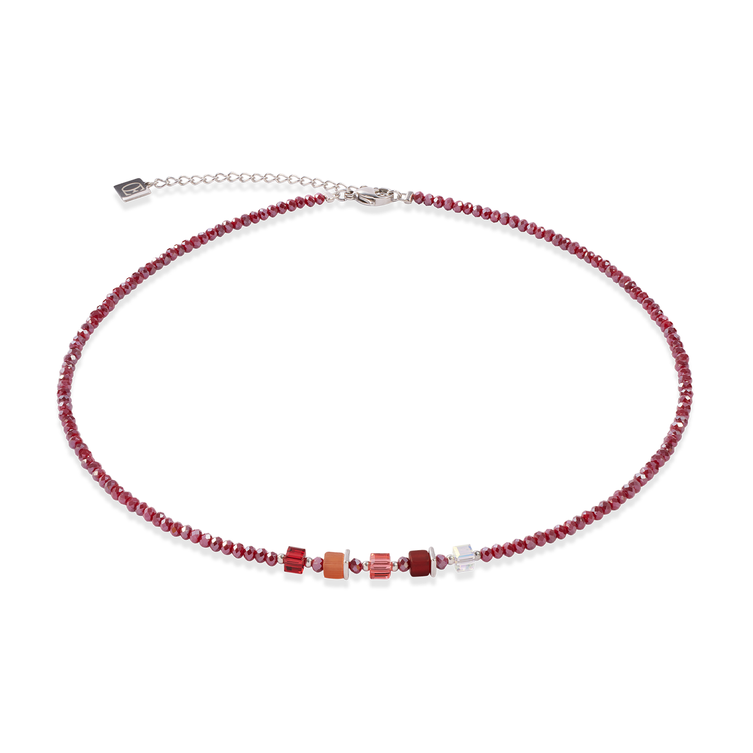 Joyful Colours Update Collier argent-rouge