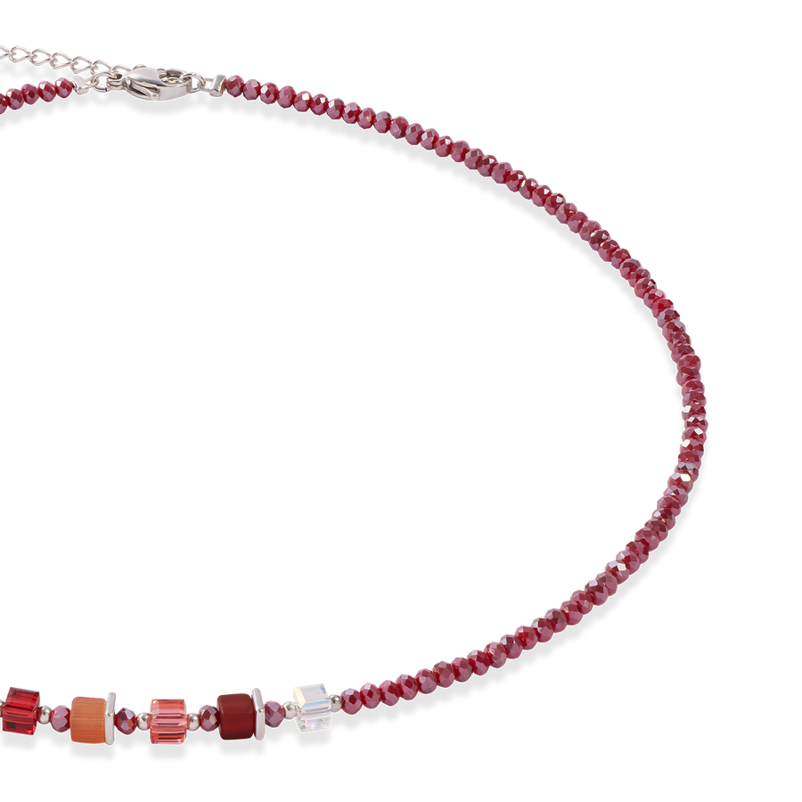 Joyful Colours Update Collier argent-rouge