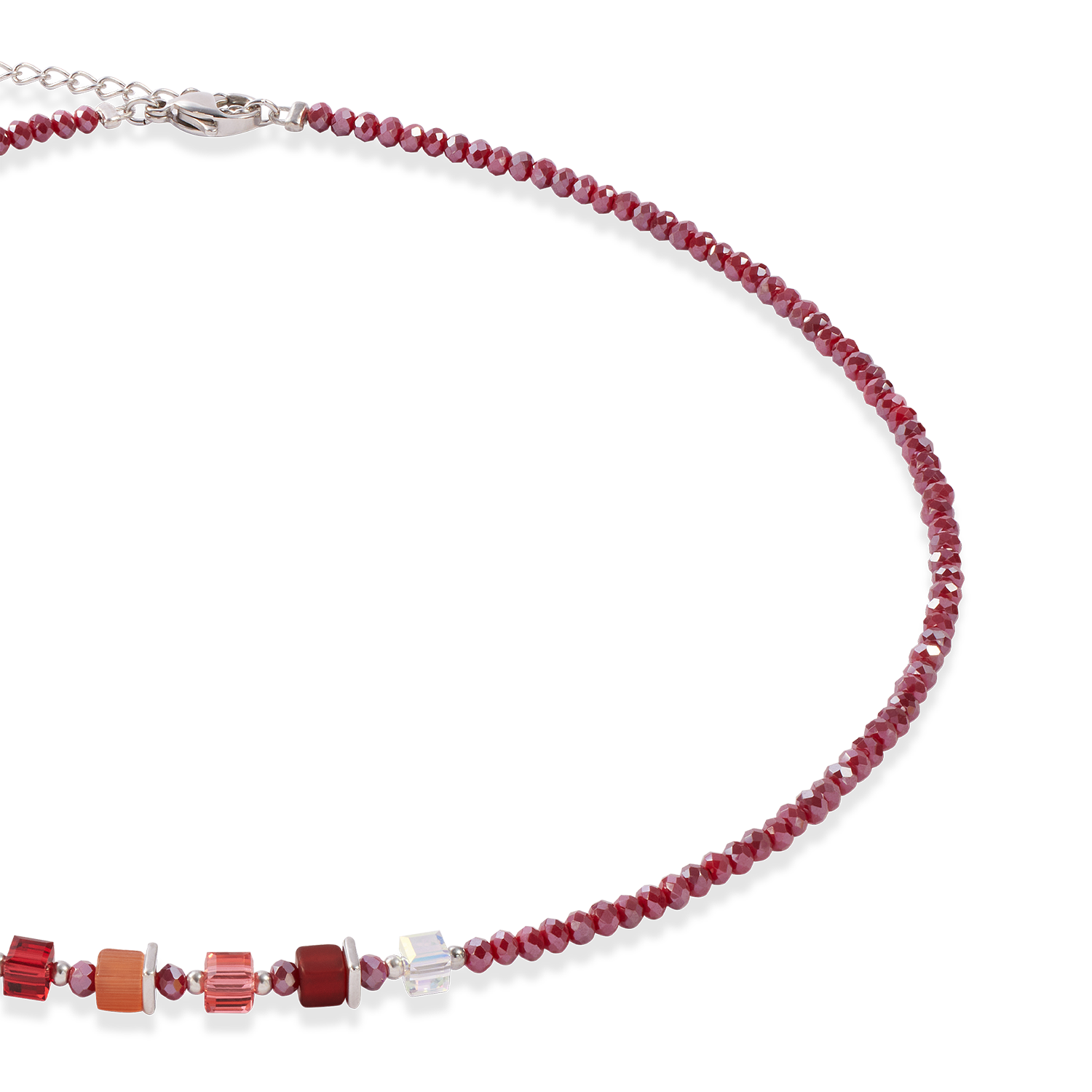 Joyful Colours Update Collier argent-rouge