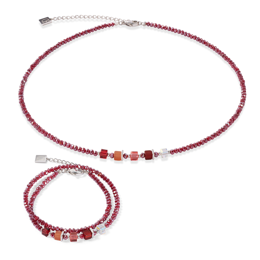 Joyful Colours Update Collier argent-rouge