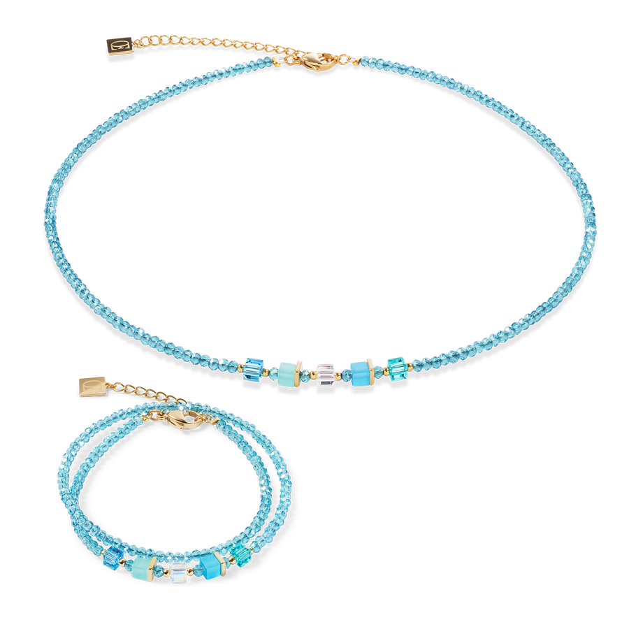 Joyful Colours Update Collier or-turquoise