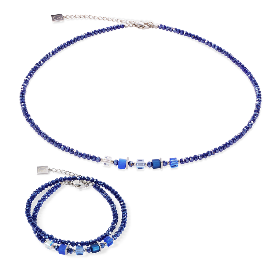 Joyful Colours Update Collier argent-bleu