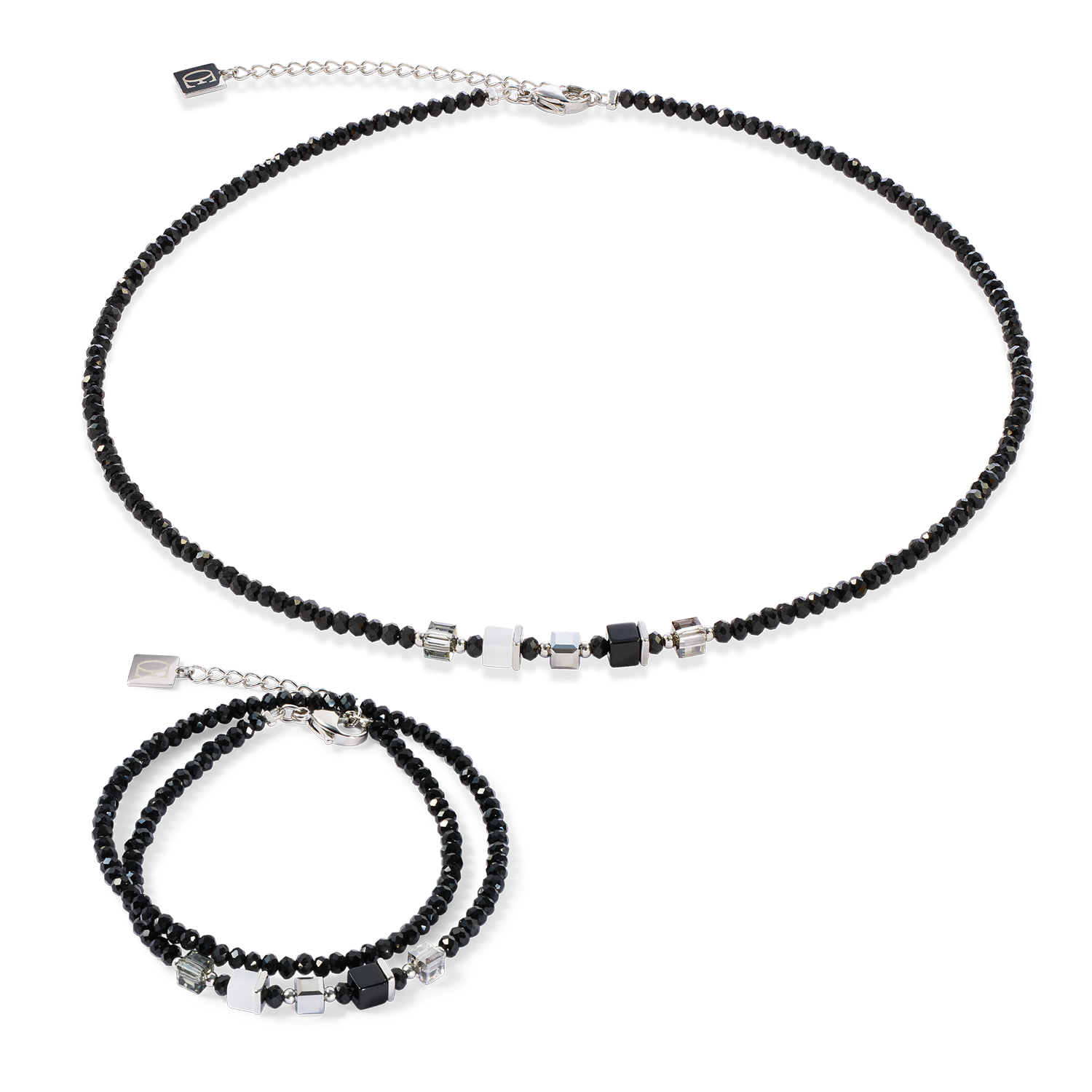 Joyful Colours Update Collier argent-noir