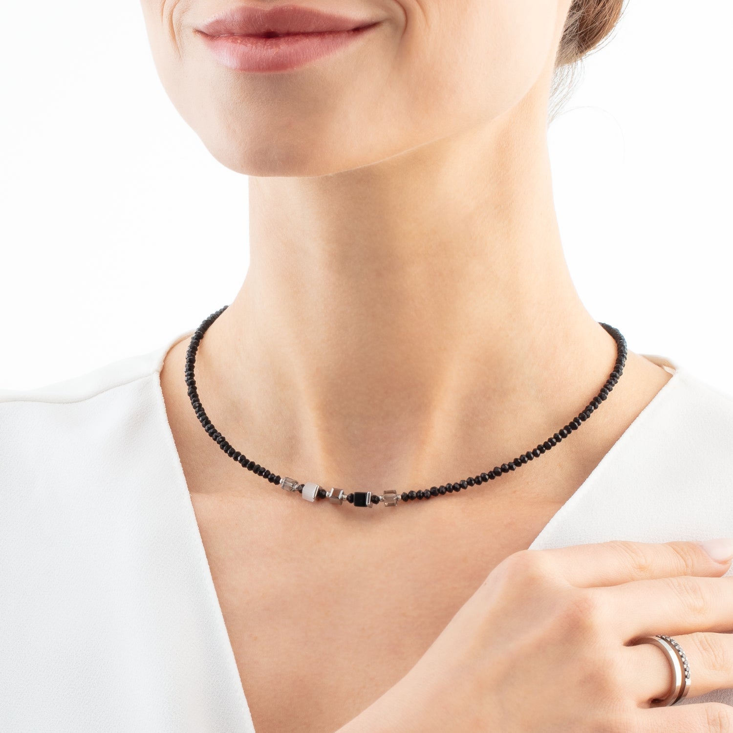 Joyful Colours Update Collier argent-noir