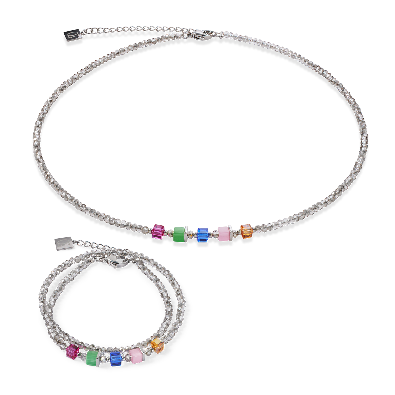 Joyful Colours Update Collier argent-multicolore
