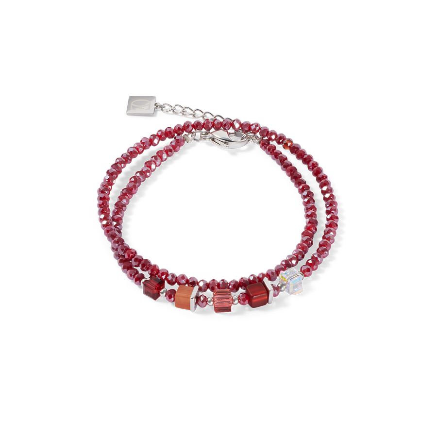 Joyful Colours Update Bracelet argent-rouge