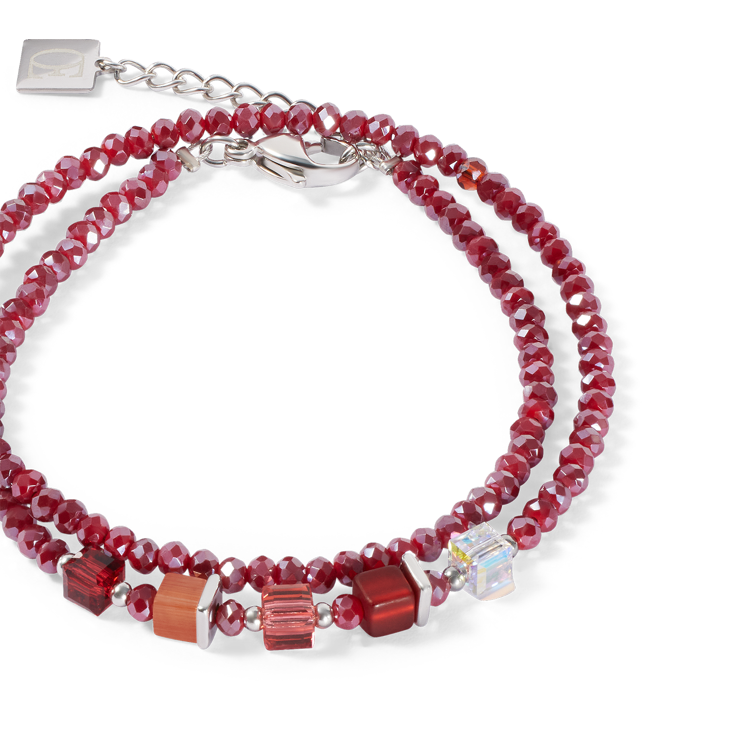 Joyful Colours Update Bracelet argent-rouge