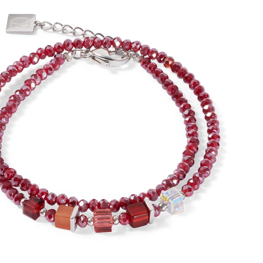 Joyful Colours Update Bracelet argent-rouge