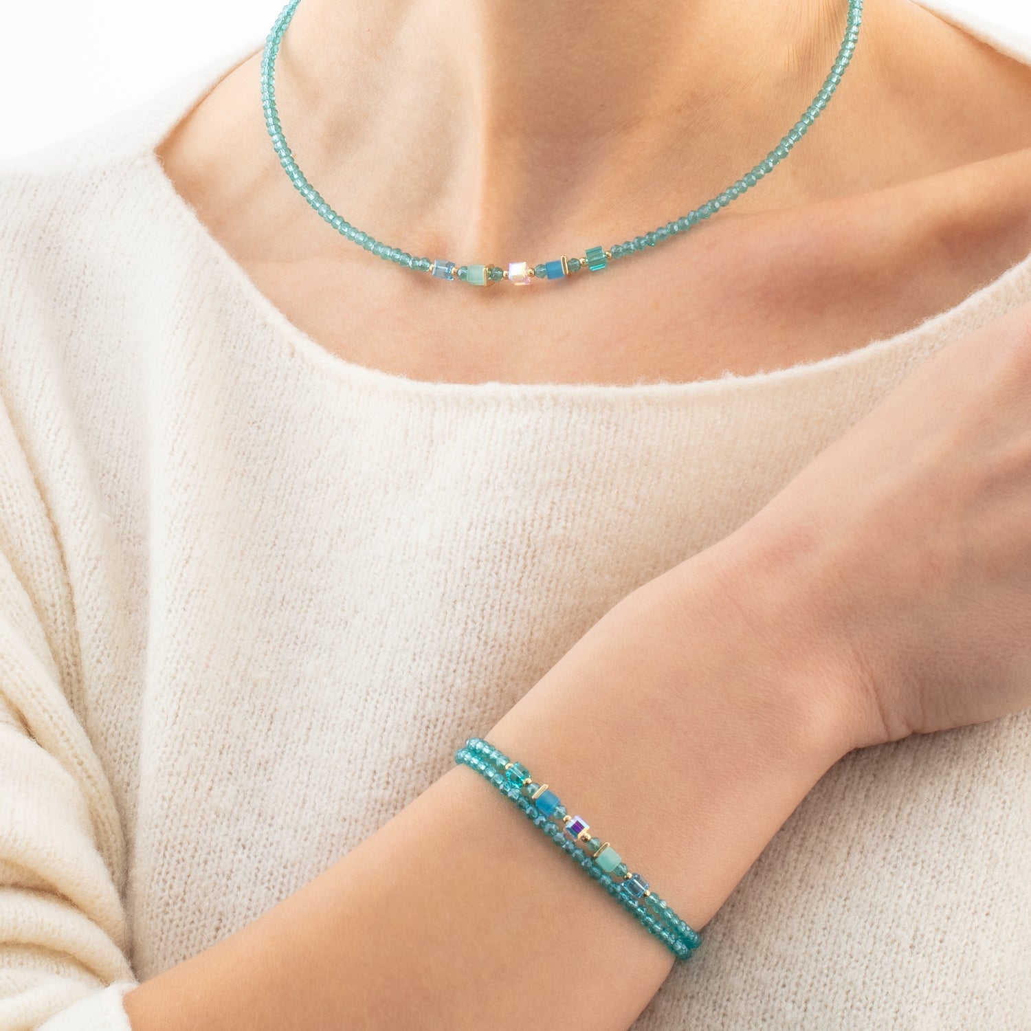 Joyful Colours Update Bracelet or-turquoise