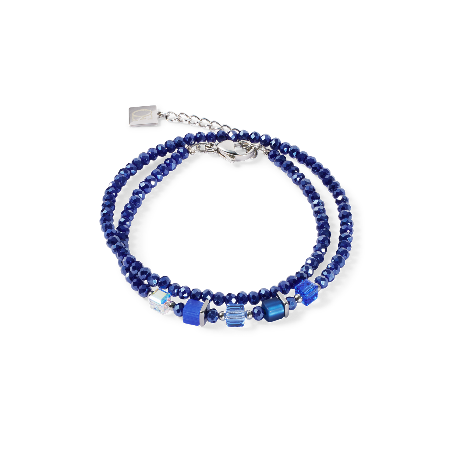 Joyful Colours Update Bracelet argent-bleu