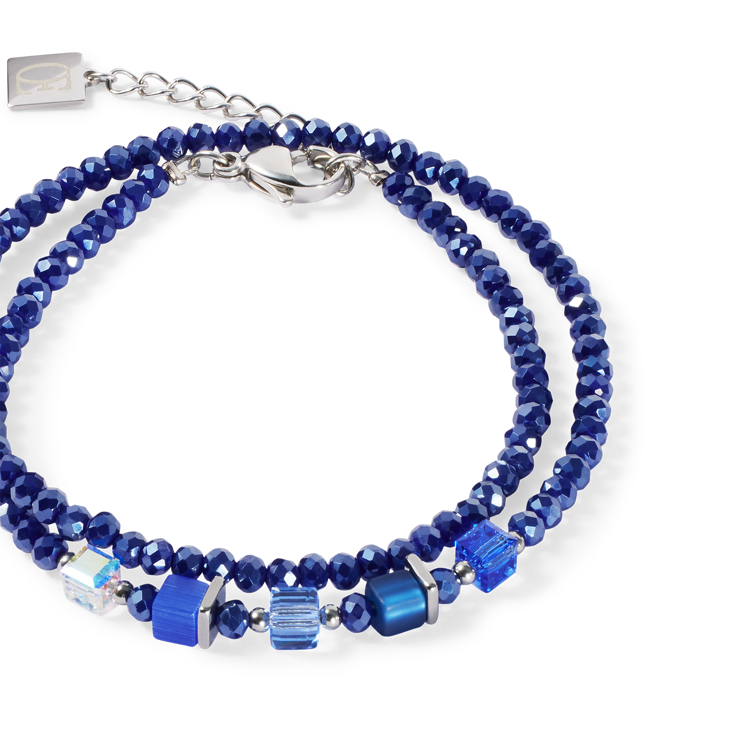 Joyful Colours Update Bracelet argent-bleu