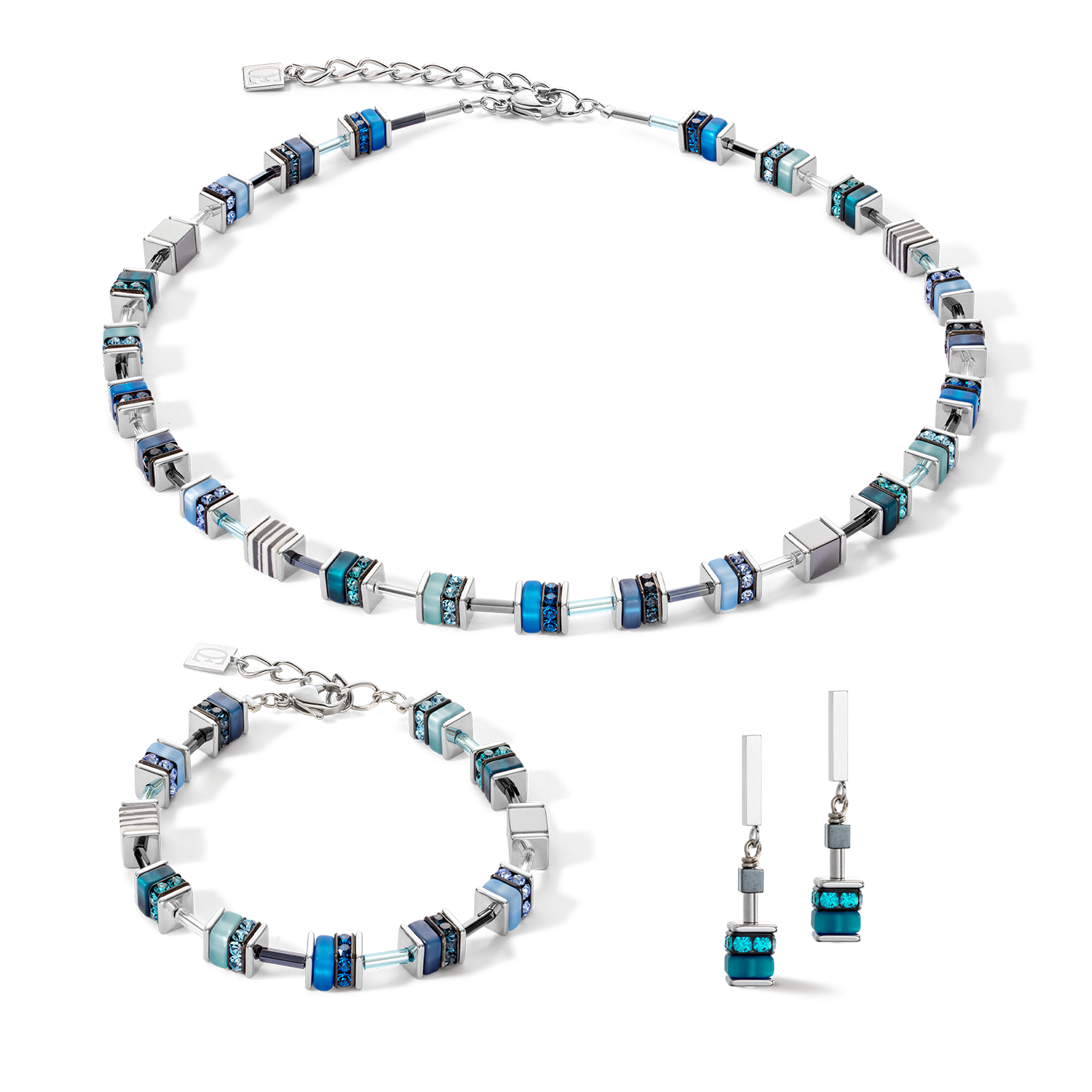 Boucles d'oreille Sparkling Classic Update bleu