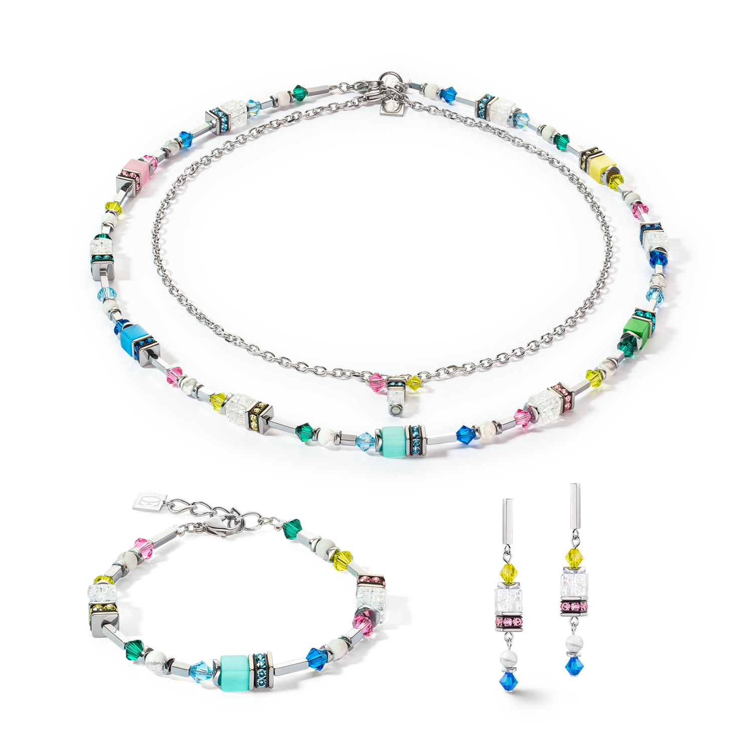 Collier Summer Dream multicolore pastel
