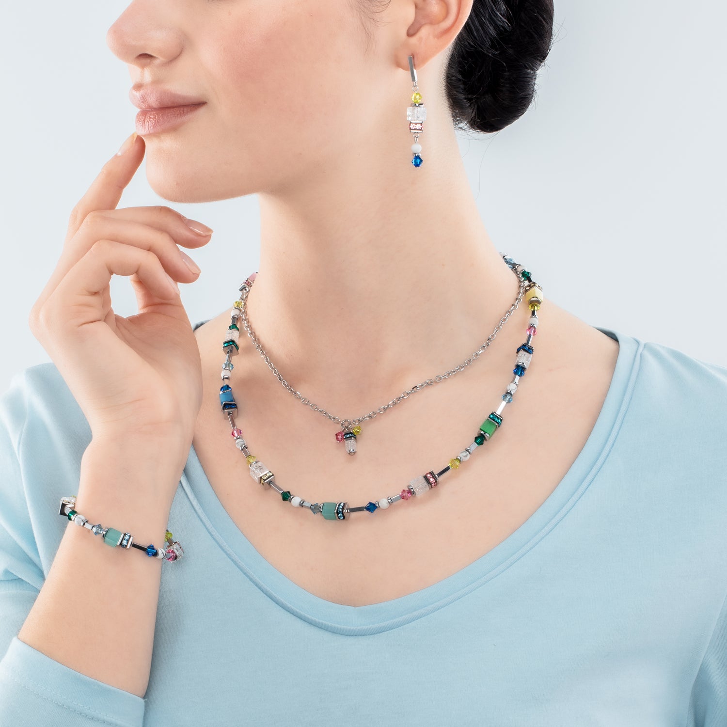 Collier Summer Dream multicolore pastel