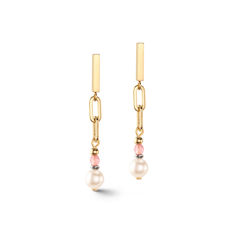 Boucles d'oreilles Classic Layer or multicolore