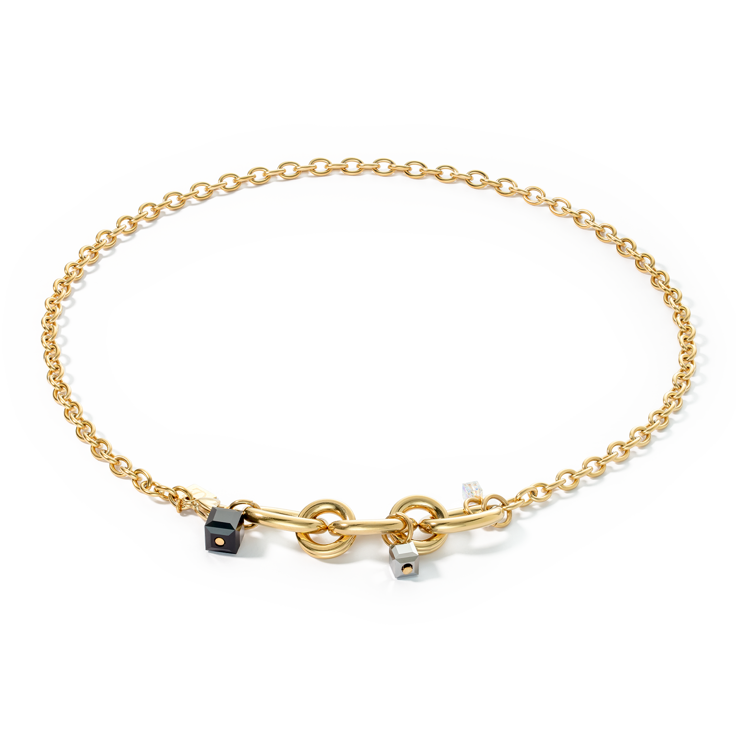 Collier Chunky Chain or-noir