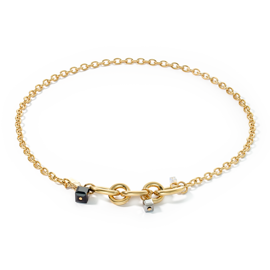 Collier Chunky Chain or-noir