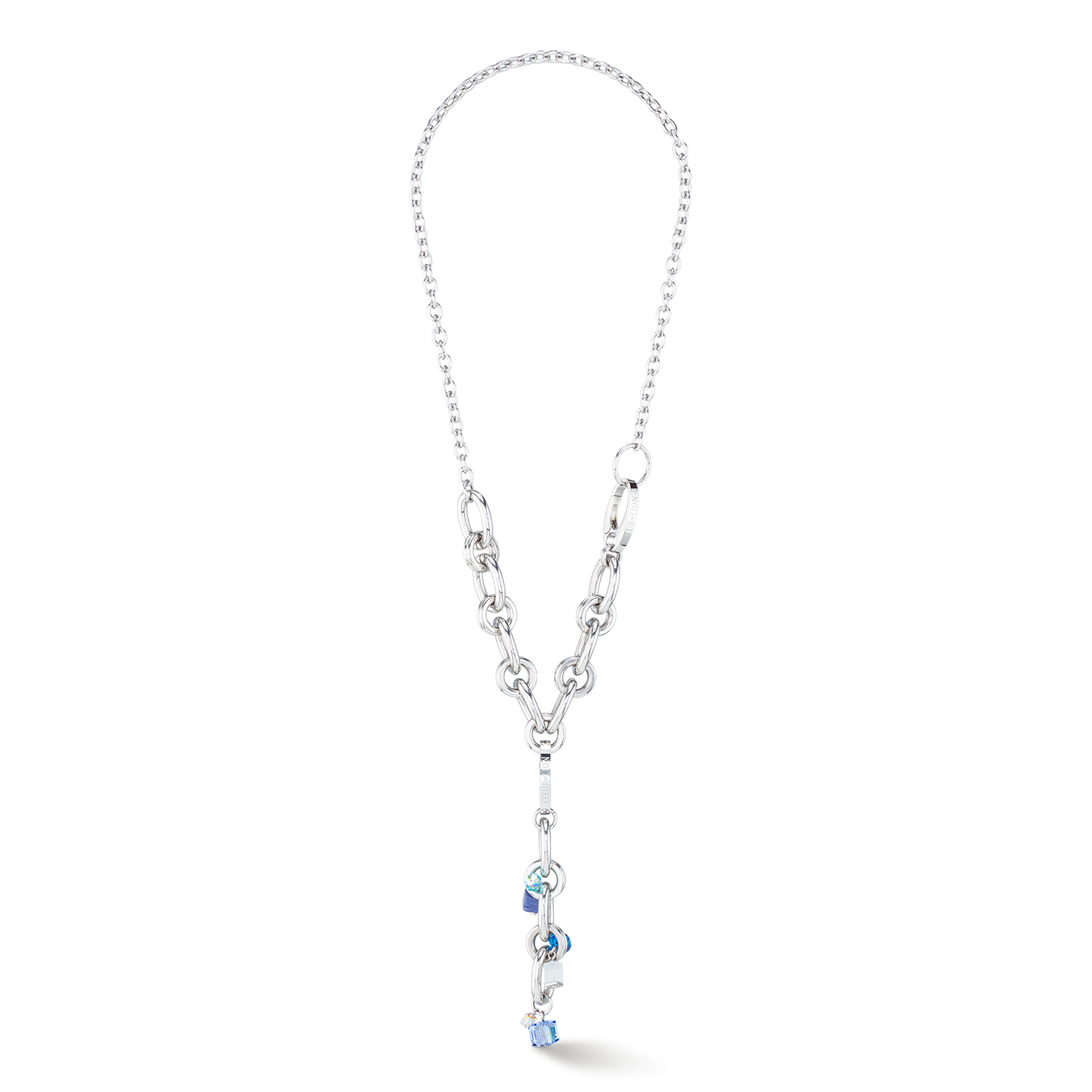 Collier Neptunes Treasure argent bleu