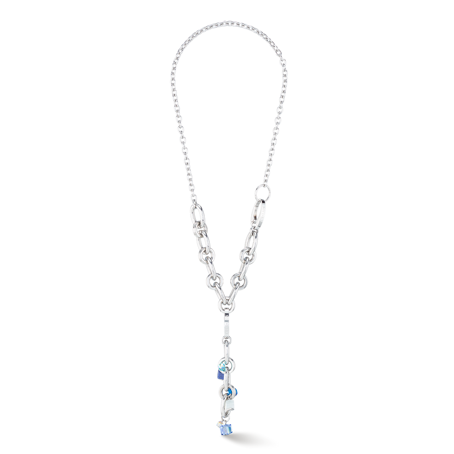 Collier Neptunes Treasure argent bleu