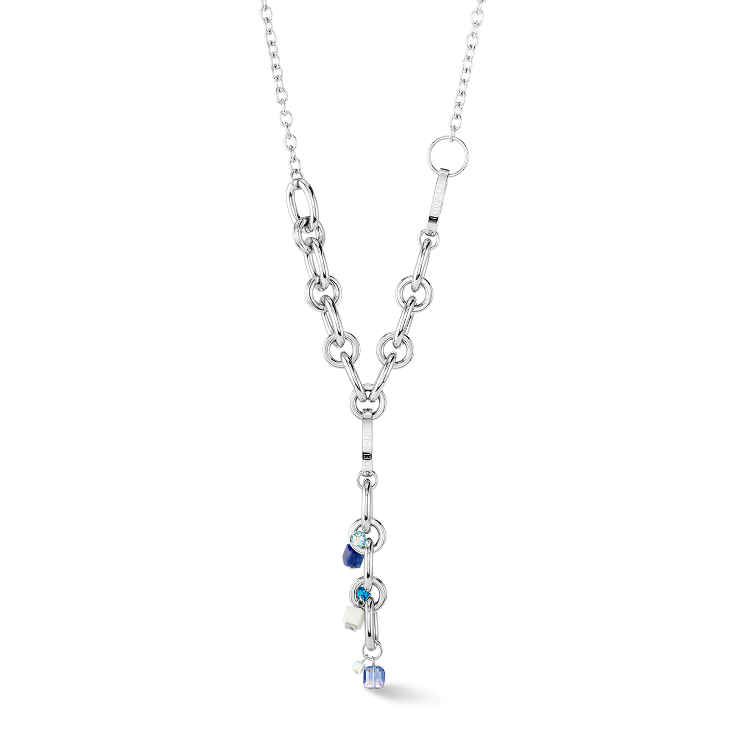 Collier Neptunes Treasure argent bleu