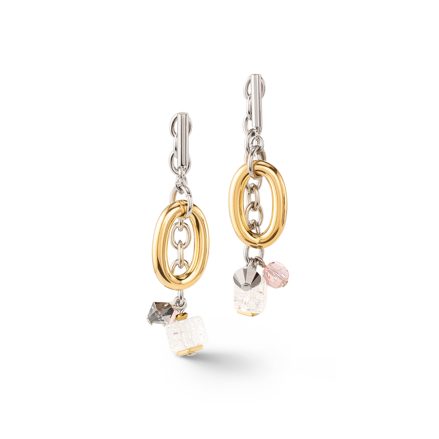 Boucles d'oreilles Neptunes Treasure bicolore