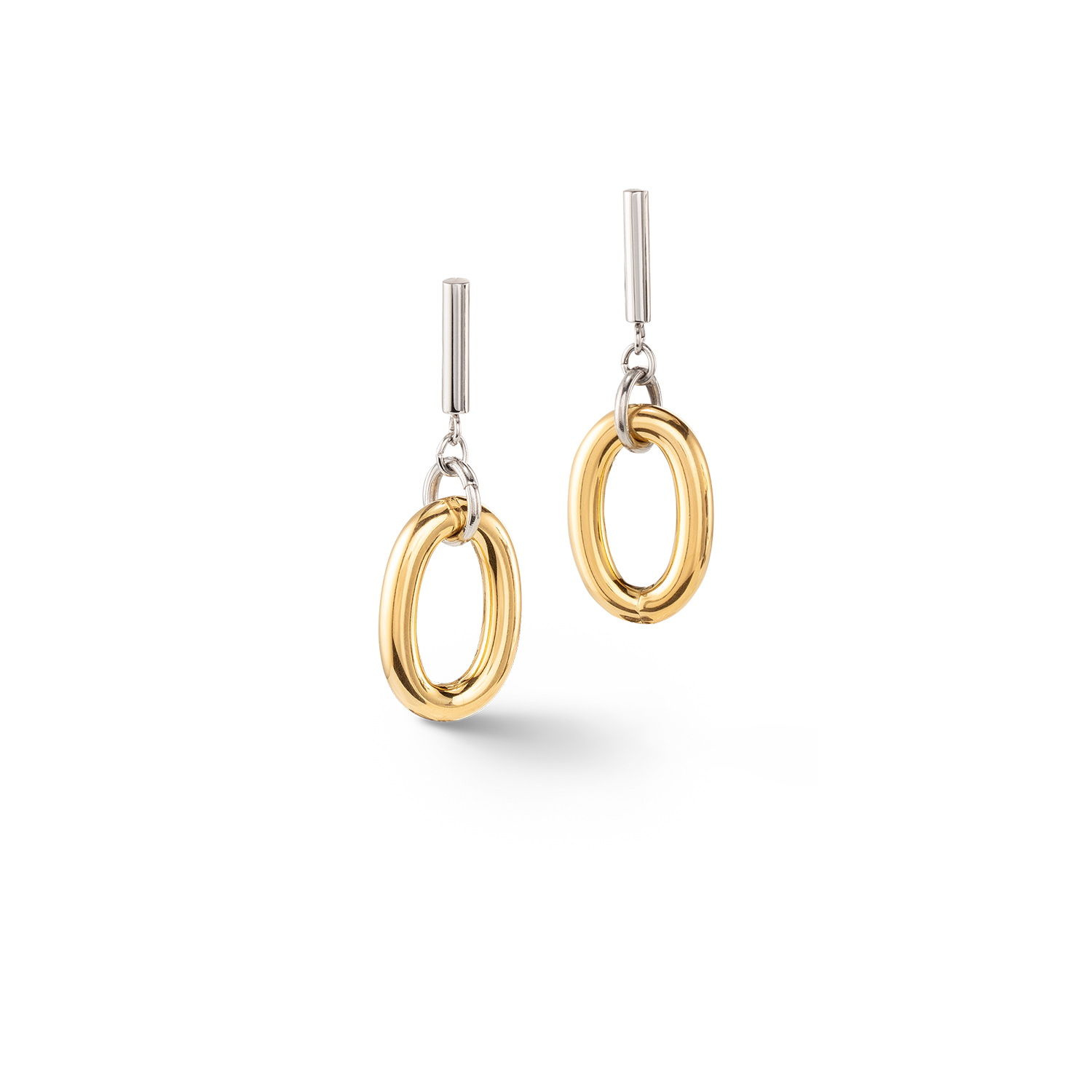 Boucles d'oreilles Neptunes Treasure bicolore