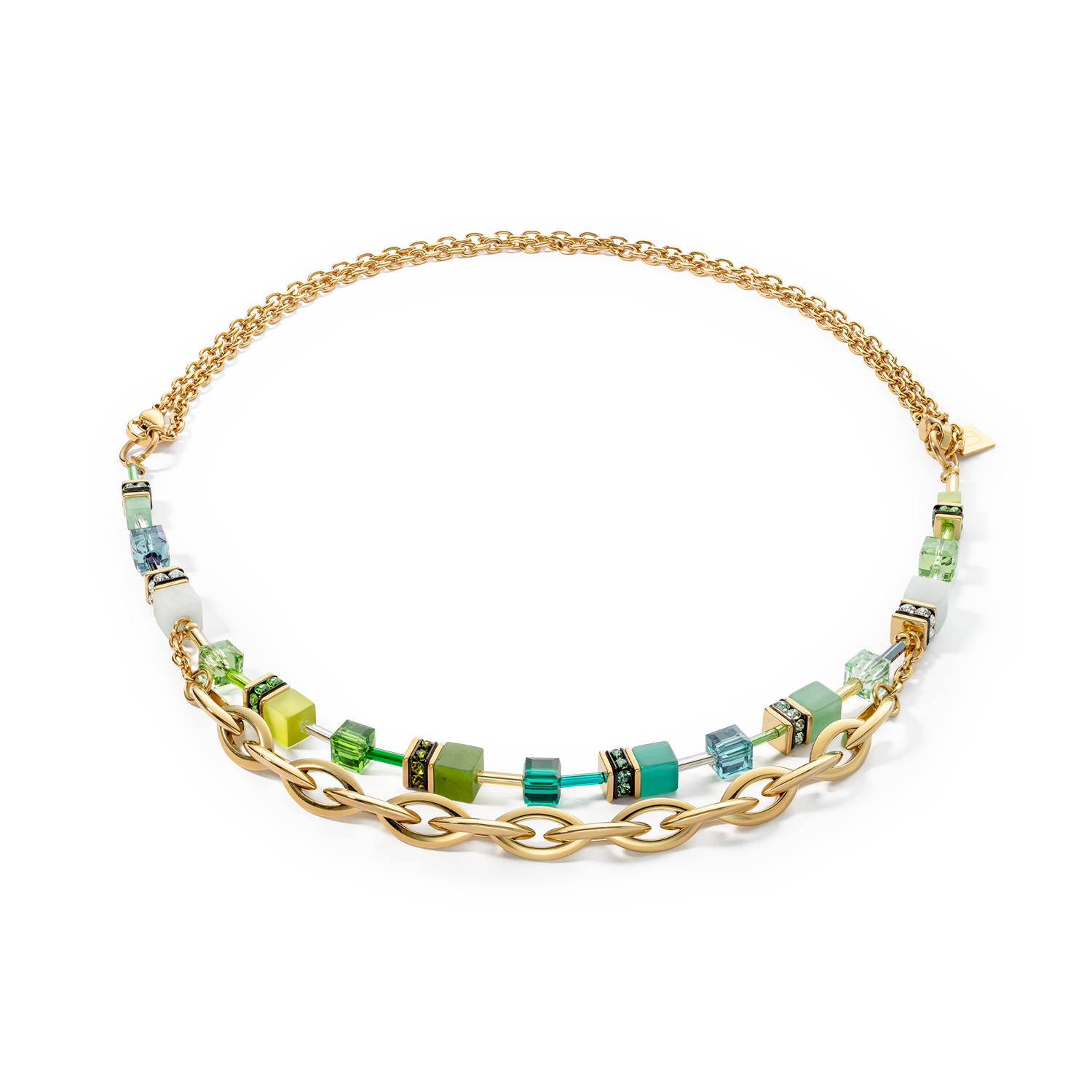 Collier GeoCUBE® Festive Layer or-vert