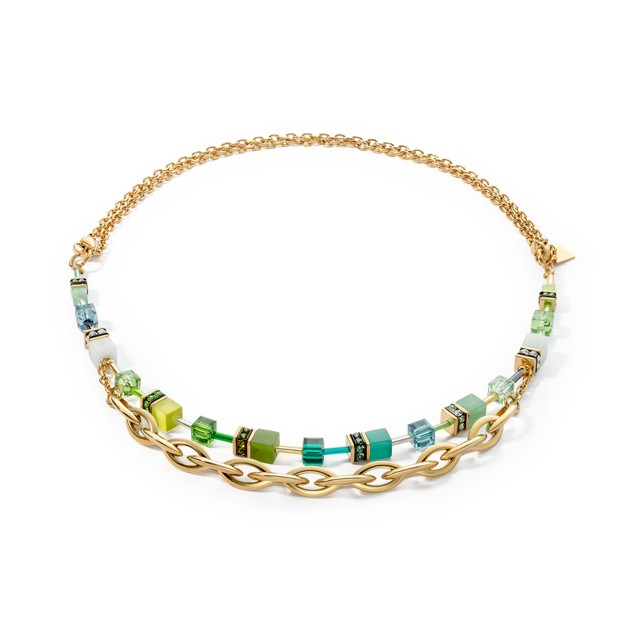 Collier GeoCUBE® Festive Layer or-vert