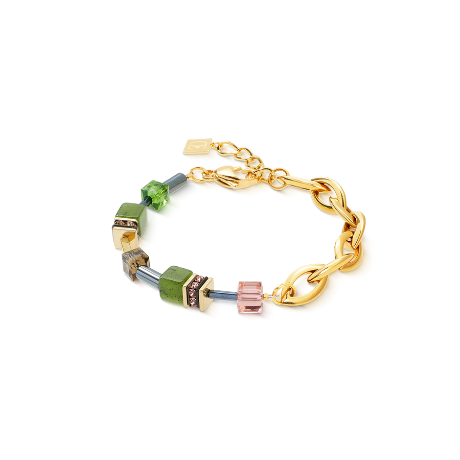 Bracelet GeoCUBE® Chunky Chain or-vert
