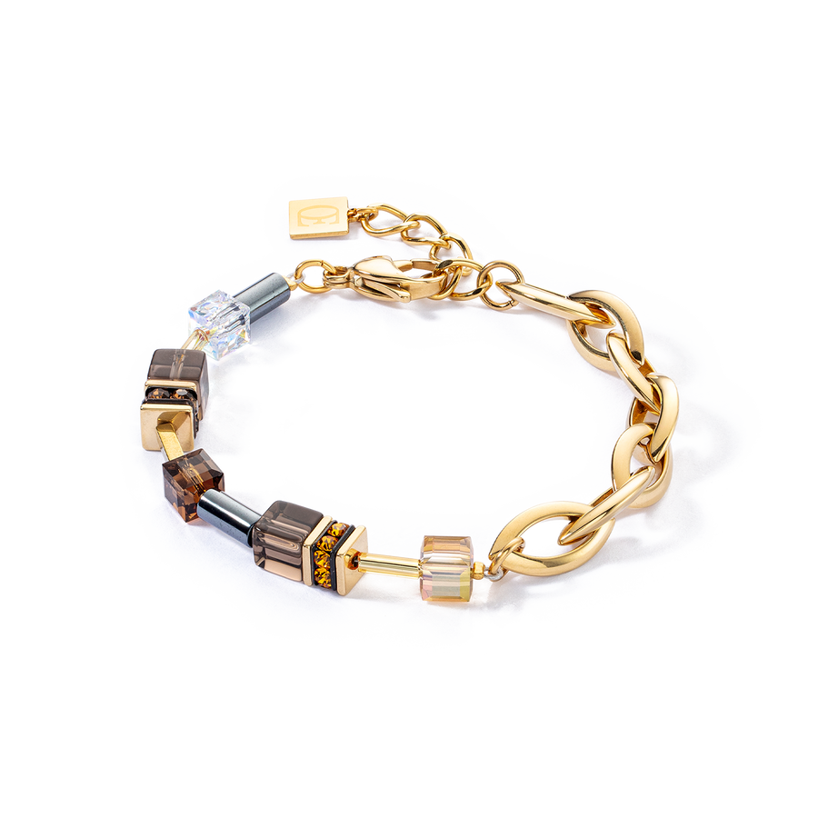 Bracelet GeoCUBE® Chunky Chain or-brun