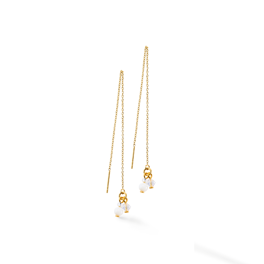 Boucles d'oreilles small Guardian blanc