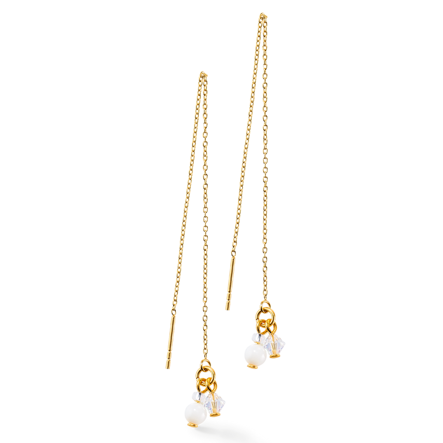 Boucles d'oreilles small Guardian blanc