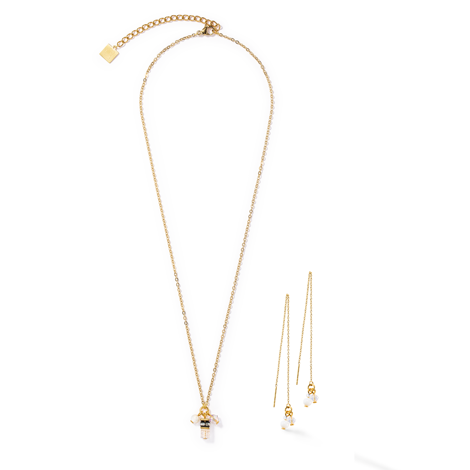 Boucles d'oreilles small Guardian blanc