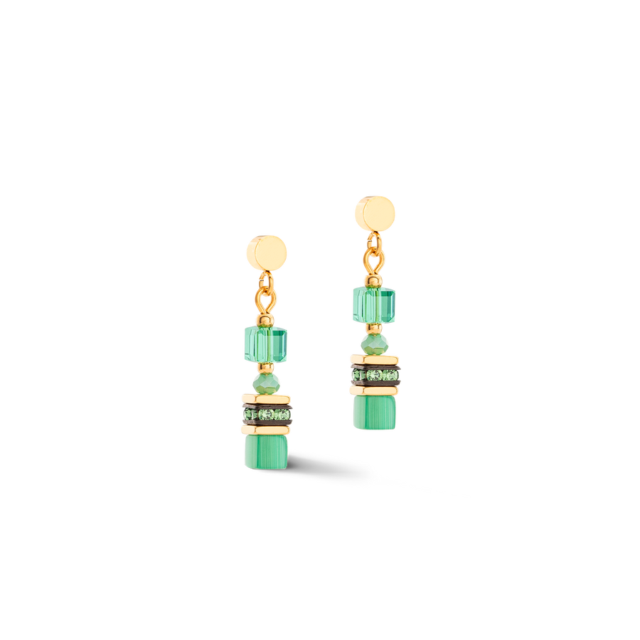 Boucles d'oreilles Mini Cubes vert