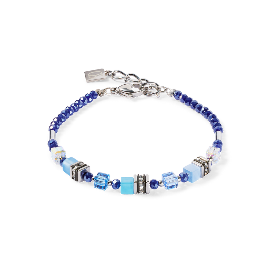 Bracelet Mini Cubes bleu